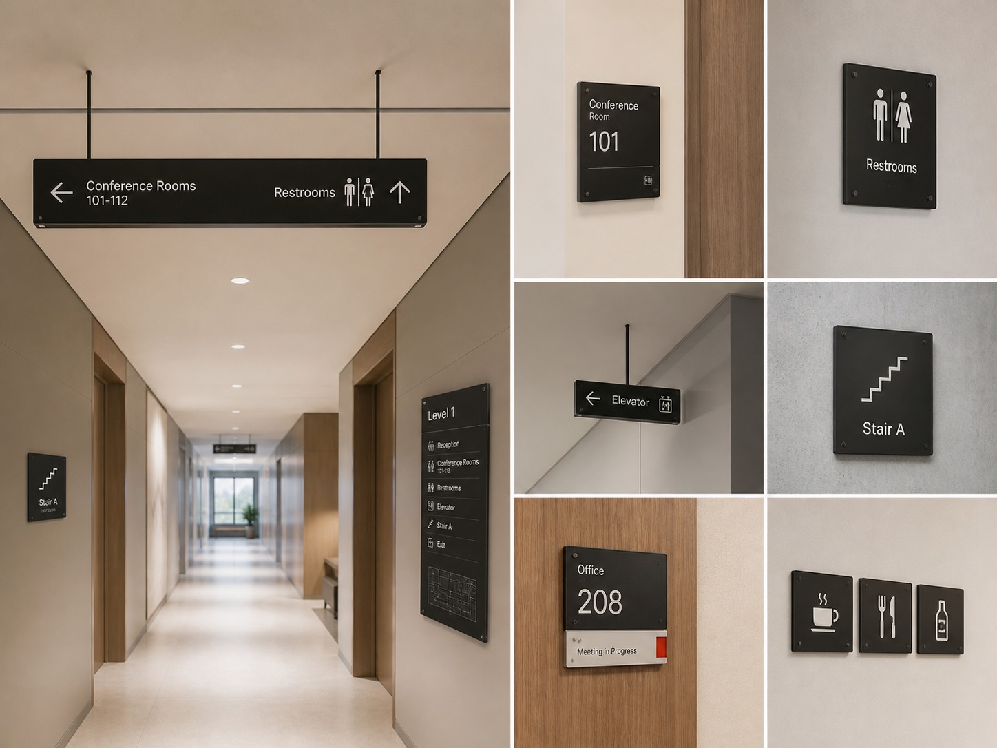 Wayfinding interior corporativ